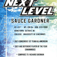 Ahmad Sauce Gardner 2022 Sage High Series Next Level Series Mint Rookie Card #91
