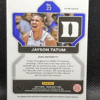 Jayson Tatum 2022 2023 Panini Prizm Draft Picks PURPLE WAVE Series Mint Card #23