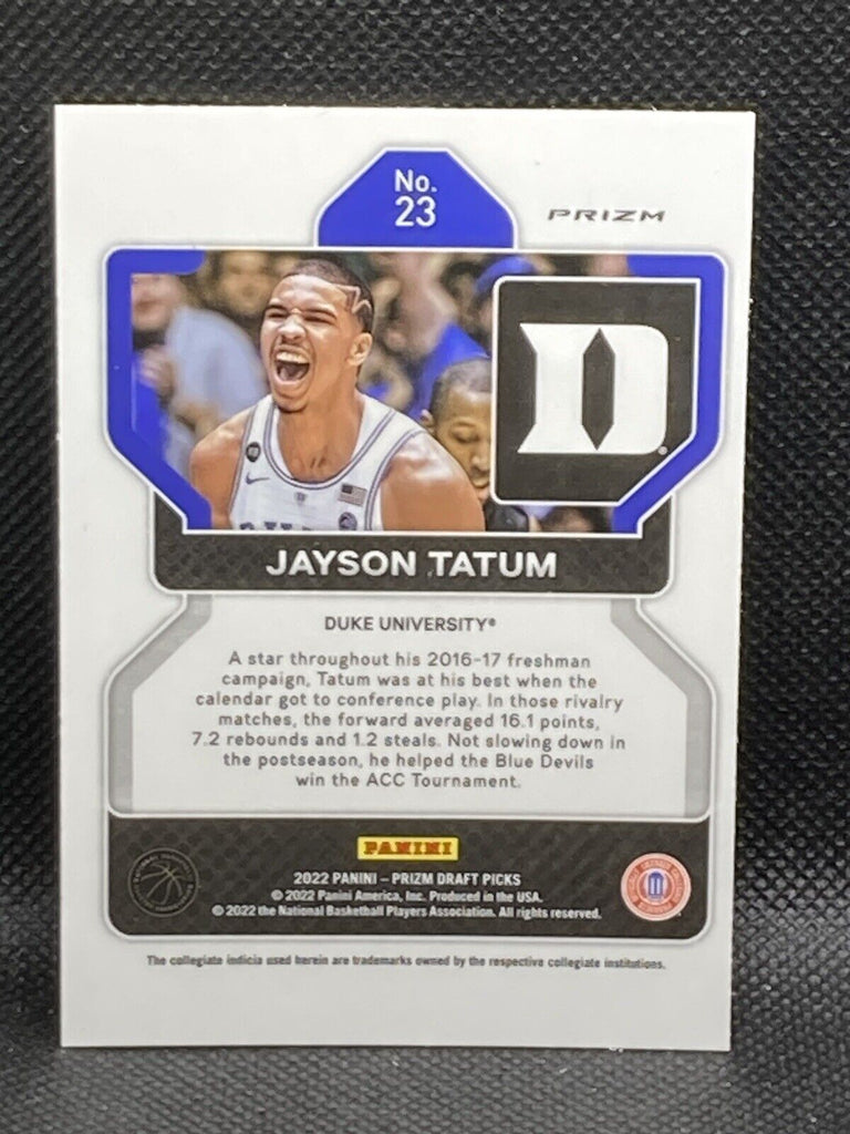 Jayson Tatum 2022 2023 Panini Prizm Draft Picks Series Mint Card #23