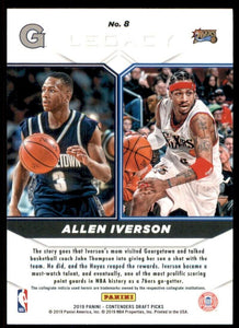 Allen Iverson 2019 Panini Contenders Draft Picks Legacy Series Mint Card #8
