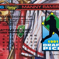 Manny Ramirez 1991 Topps Stadium Club Dome Draft Pick Series Mint Rookie Card #146