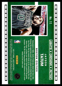 Jayson Tatum 2021 2022 Panini NBA Hoops Lights Camera Action Series Mint Card #11