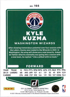 Kyle Kuzma 2021 2022 Panini Donruss Green and Yellow Laser Series Mint Card #166
