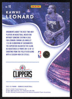 Kawhi Leonard 2021 2022 Donruss Complete Players Series Mint Insert Card #10
