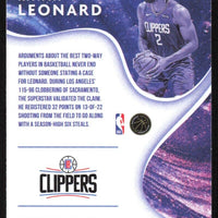 Kawhi Leonard 2021 2022 Donruss Complete Players Series Mint Insert Card #10