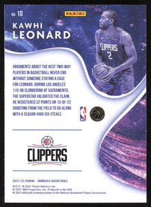 Kawhi Leonard 2021 2022 Donruss Complete Players Series Mint Insert Card #10