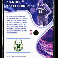Giannis Antetokounmpo 2021 2022 Donruss Complete Players Series Mint Insert Card #9