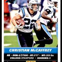 Christian McCaffrey 2021 Panini NFL Sticker Series Mint Card #24