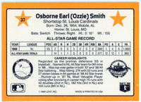 Ozzie Smith 1989 Donruss All-Stars Series Mint Card #37
