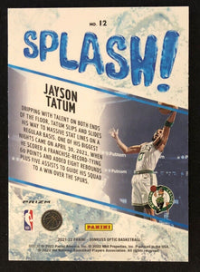 Jayson Tatum 2021 2022 Panini Donruss Optic Splash Series Mint Card #12