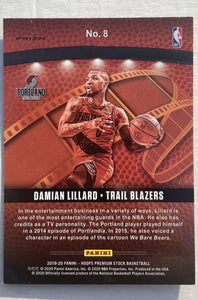 Damian Lillard 2019 2020 Hoops Premium Stock Lights Camera Action Series Mint Card #8