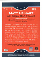 Matt Leinart 2006 Topps True Champions Series Mint Card #7
