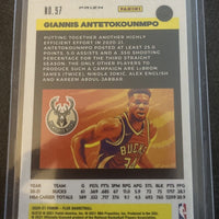 Giannis Antetokounmpo 2020 2021 Panini Flux Silver Laser Series Mint Card #97