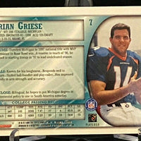 Brian Griese 1998 Bowman Series Mint ROOKIE Card  #7