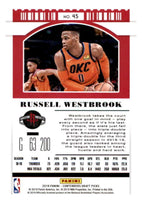 Russell Westbrook  2019 2020 Panini Contenders Draft Picks Variation Series Mint Card #45
