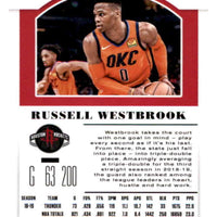 Russell Westbrook  2019 2020 Panini Contenders Draft Picks Variation Series Mint Card #45