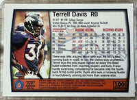 Terrell Davis 1999 Topps Chrome Refractor Series Mint Card #100
