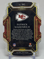 Patrick Mahomes II 2021 Panini Select Club Level Die Cut Black and Gold Series Mint Card #202
