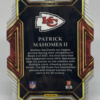 Patrick Mahomes II 2021 Panini Select Club Level Die Cut Black and Gold Series Mint Card #202