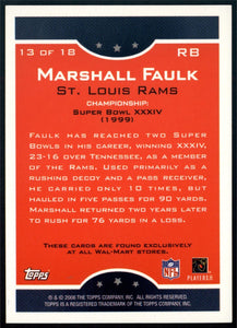 Marshall Faulk 2006 Topps True Champions Series Mint Card #13