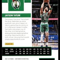 Jayson Tatum 2021 2022 Panini Contenders Season Ticket Series Mint Card #44