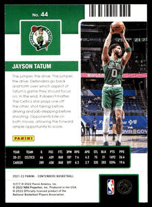 Jayson Tatum 2021 2022 Panini Contenders Season Ticket Series Mint Card #44