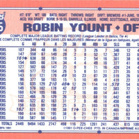 Robin Yount 1991 O-Pee-Chee Series Mint Card #575
