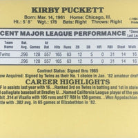 Kirby Puckett 1985 Donruss Series Mint ROOKIE Card #438