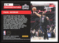 Paul George 2021 2022 Panini Donruss Franchise Features Series Mint Card #10
