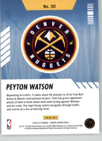 Peyton Watson 2022 2023 Panini Hoops Arriving Now Series Mint Rookie Card #30
