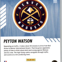 Peyton Watson 2022 2023 Panini Hoops Arriving Now Series Mint Rookie Card #30