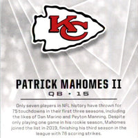 Patrick Mahomes II 2020 Panini Illusions Series Card #2