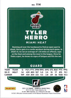 Tyler Herro 2021 2022 Panini Donruss Green and Yellow Laser Series Mint Card #114
