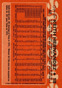 Keith Hernandez 1988 O-Pee-Chee Series Card #68