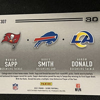 Warren Sapp Bruce Smith Aaron Donald 2021 Score 3D Series Mint Card #307