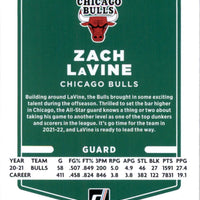 Zach LaVine 2021 2022 Panini Donruss Green and Yellow Laser Series Mint Card #11