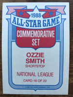 Ozzie Smith 1989 Topps 1988 All Star Game Commemorative Series Mint Card #16
