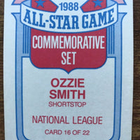 Ozzie Smith 1989 Topps 1988 All Star Game Commemorative Series Mint Card #16