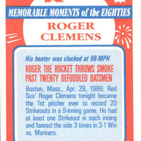 Roger Clemens 1988 Topps K-Mart Memorable Moments Series Mint Card #7