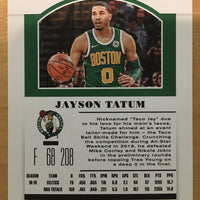 Jayson Tatum  2019 2020 Panini Contenders Draft Picks Green Jersey Series Mint Card #20