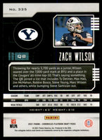 Zach Wilson 2021 Panini Chronicles Playbook Draft Picks Series Mint ROOKIE Card #335
