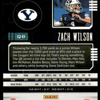Zach Wilson 2021 Panini Chronicles Playbook Draft Picks Series Mint ROOKIE Card #335