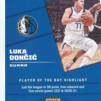 Luka Doncic 2021 2022 Panini Player of the Day Series Mint Card #1