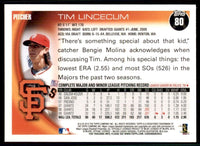 Tim Lincecum 2010 Topps Series Mint Card #80
