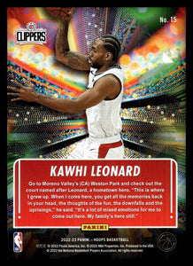 Kawhi Leonard 2022 2023 Panini NBA Hoops Hoopla Series Mint Card #15