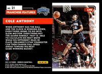 Cole Anthony 2021 2022 Panini Donruss Franchise Features Series Mint Card #21
