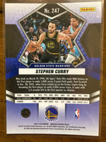 Stephen Curry 2021 2022 Panini Mosaic National Pride Series Mint Card #247
