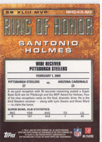 Santonio Holmes 2009 Topps Chrome Ring of Honor Series Mint Card #RHC43-SH
