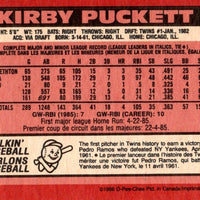 Kirby Puckett 1986 O-Pee-Chee Series Mint Card #329