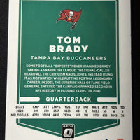 Tom Brady 2021 Donruss Optic Series Mint Card #172